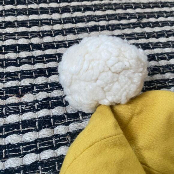 🌿Briar Baby Toddler Mustard Yellow Wool Bonnet Tie Pom Hat 18/24M - Picture 5 of 8